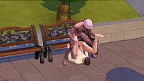 Sims 4- Gay Fucking In The Park