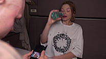 Unexpected teen  sex on the train Wet T shirt  in Wet T shirt 