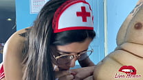 ROLE PLAY - Horny nurse wants to fuck, so she s...