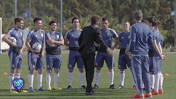 Bulto de jugadores de futbol (Showmatch 2018)