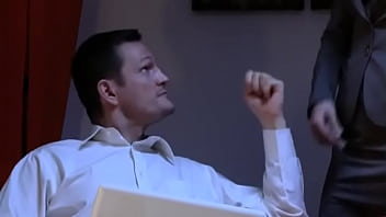 Pretty Brunette Rihanna Has Sex on the Couch with Her Man Ian