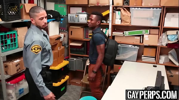 Security officer destroys a young ebony shoplifters ass