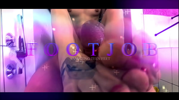 Sexy Blonde and Sweet Foot! FootJob!