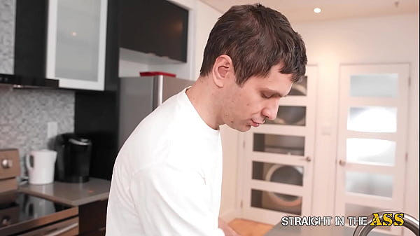 Straight in the Ass – A Busty Babe Gets Anal on the Kitchen Counter