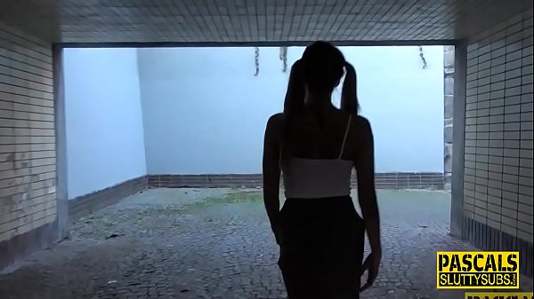 Kinky uniformed blonde slut gets throated