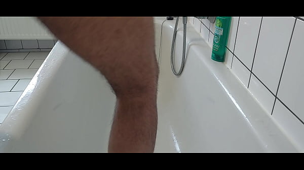 anal creampie in bathroom