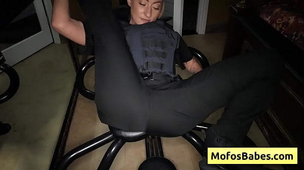 Sexy blonde police hottie craves fresh dick and take it hard from behind – Whitney OC, JMac