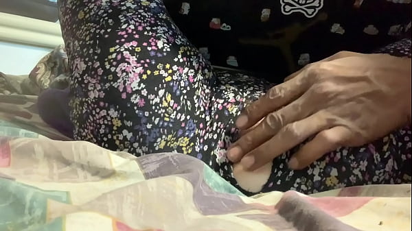 Stepsister gets turned on watching porn on xvideos , she lets her stepdad rip her leggings and finger her pretty pussy