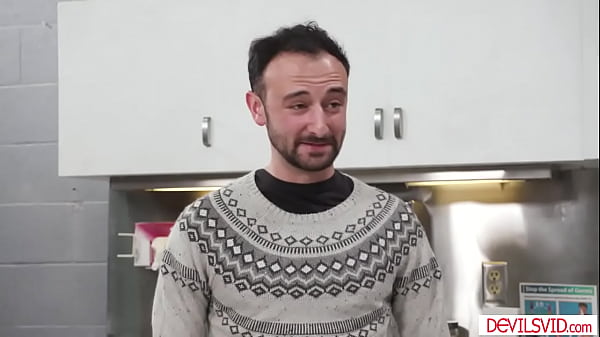 Blonde wife sucking n fucking doctor while husband watching