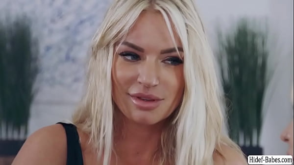 Blonde teens Rachael and Lilly lesbian threesome with stepmom