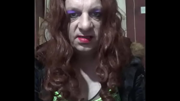 crossdresser loves to give himself a machine masturbation part 1