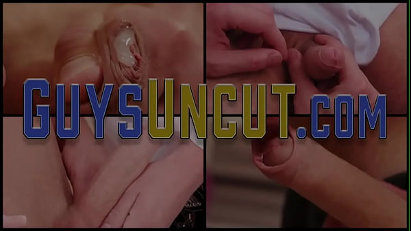 Uncut twink rides dick bareback