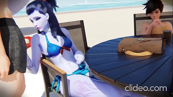 Widow Tracer Beach Threesome