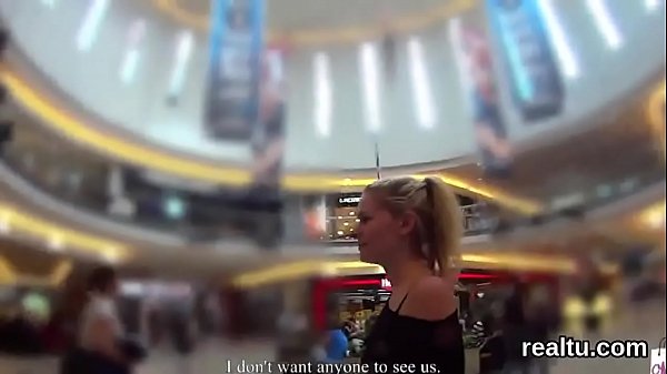 Attractive czech kitten is tempted in the mall and reamed in pov