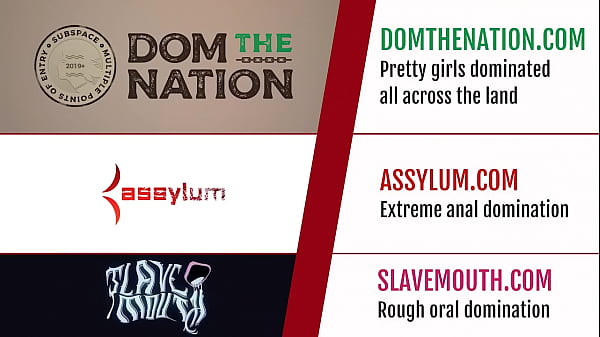 Gaping bound sub teen submits to her domme