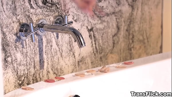 Zariah Aura and her imaginary lover Riley Nixon in an ethereal brightly lit room having sex