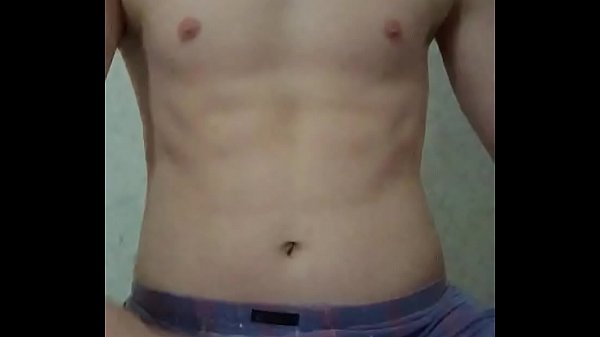 Gay young Russian twink shows ass and dick