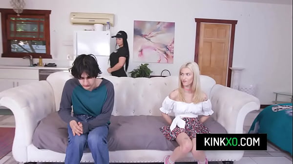 Busty milf cop fuck with teen couple – Payton Preslee, Emma Rosie