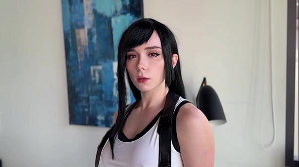 Tifa Lockhart Deepthroats, Fucks Fat Cock and Gets Cum on Pussy – Cosplay