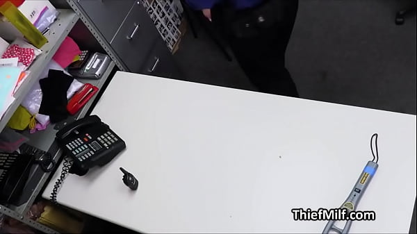 Fit big tit milf spreads wide for mall cops dick