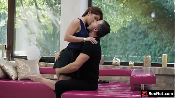 Petite russian babe deepthroating after giving bf footjob