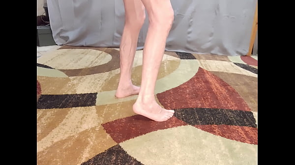 Submissive Busy-bottom naked on the floor