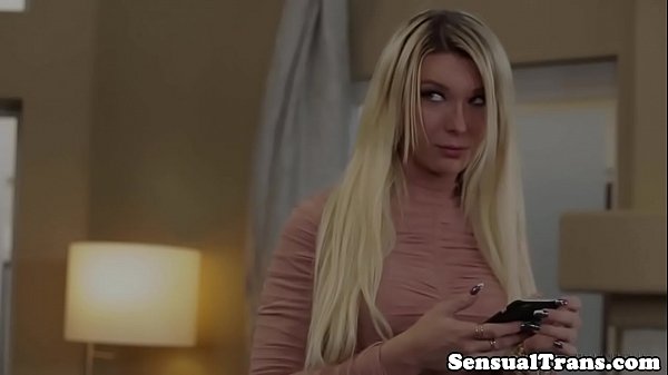 Shemale babe assbanged hard after blowjob