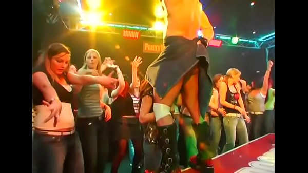 Blond girl swallowing darksome dick