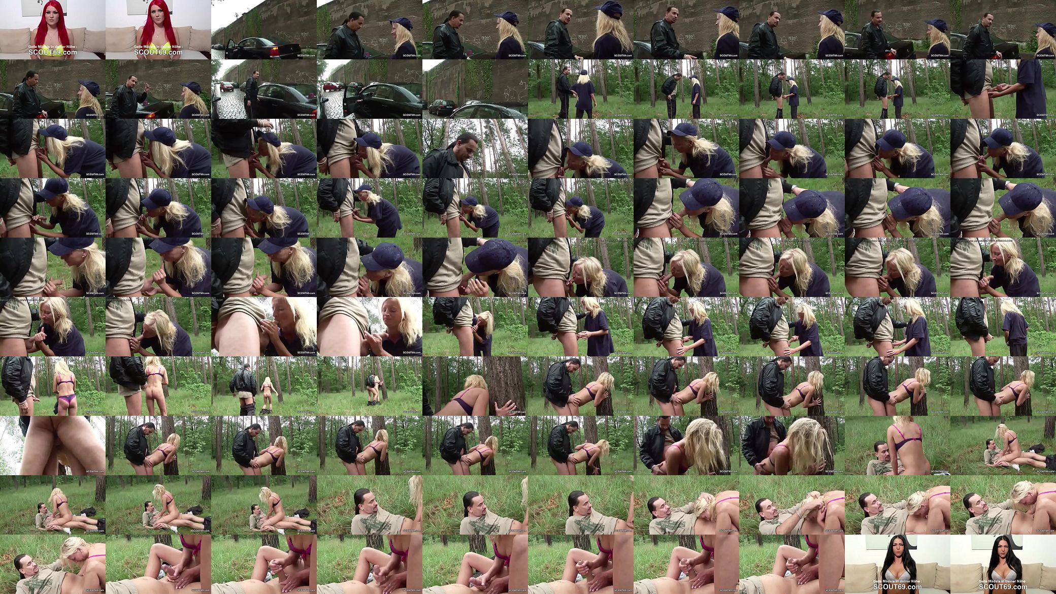 Geile blonde Politesse im deutschen Wald genagelt Geile blonde Politesse im deutschen Wald genagelt