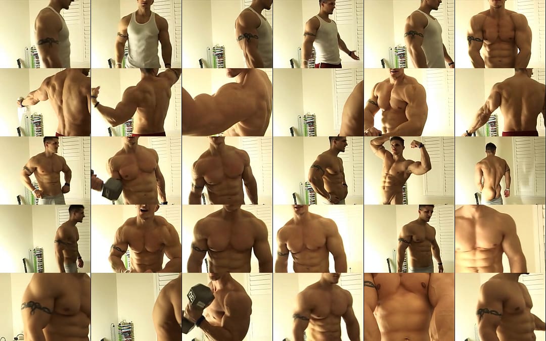 Gay webcam muscle