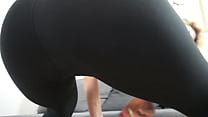 Curvy ass shaking and pov face sitting in black...