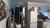Bulgarian male fucks himself with the door open...