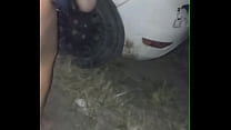 Helen Bbzinha telling young man to fuck his ass while propped up in the car on the beach at night