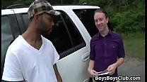 Blacks On Buys - Nasty Gay Skinny Boy Fucked By...