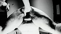 Four Fingers and a Wet Pussy B&W