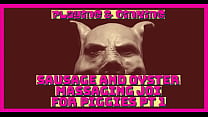 Sausage and oyster massaging JOI for piggie