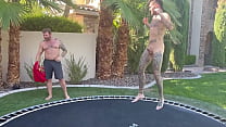 I Snuck Into His Backyard To Jump Naked Im Glad He Decided To Join!!Full Video Posted To My -Link In Bio-