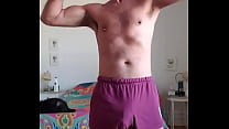 Pervy PapiFachero trying to keep warm in winter by rubbing his daddy boner bulge in his N2N shorts and pink thong! #bulge ...