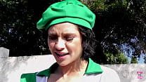 Teen Cadey Mercury sells cookies and accepts a big cock instead of money