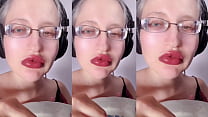 ASMR Blueberry Eating - Lipstick Fetish, ASMR, ...