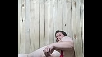 Gay is showing off his huge ass and stretched out anus!