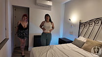 4K CHUBBY GIRLS LESBIAN ASS WORSHIP DOUBLE DILDO BJ FUCKING
