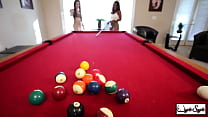 Harmonie Marquis & Kris Riot Play Pool & Each Other's Pussies!
