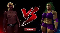 Warsprite VS Jennifer Walters (Naked Fighter 3D)