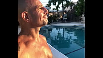 OUTSIDE AT THE POOL