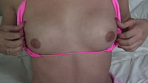 The gorgeous blonde teen, Jamie Lamore is home alone and horny, after graduating and sees...