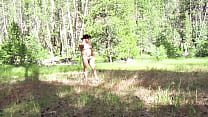 Naked walk by the creek.