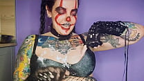Sexy horny clown girl with a perfect ass has na...
