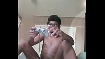3/5 superdariusguy plays his game and plays with his cock