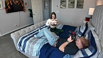 Hot Natural Blonde Gets Holiday Dick BTS - Bree...